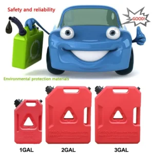 11.3L Fuel Tank Red Gas Cans Spare Petrol Plastic Tanks For SUV Car Motorcycle 1/2/3 Gallon Fuel Tank Gas Can Plastic Container
