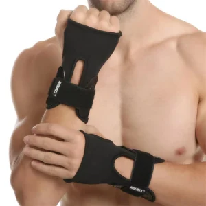AOLIKES 1 Paar verstellbare Sport-Handgelenkschützer für Rollschuhlaufen, Snowboard, Ski-Handgelenkschoner mit Stahlplat