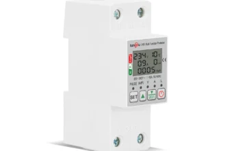 WiFi Smart Stromzähler für den Hausgebrauch mit Fernbedienung, Echtzeit-Anzeige, einstellbare Überspannungs- und Untersp