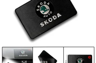 1pc Fashion Car Logo Anti Slip Mat Phone Holder Non-Slip Mat Pad For Skodas Octavia A5 A7 Fabia superb car-styling Accessories