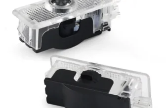 2 PCS Car Door Lights LED Logo for Mercedes Benz Ghost Shadow Auto Emblem Courtesy Step Lights for CLS Cla CLK Series