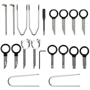 20pcs Stereo Dash CD Player Removal Tool Set Automobile Accessories Car Radio Audio Removal Install Key Kit
