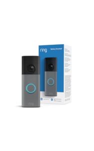 Ring Akku-Videotürklingel (Battery Video Doorbell) (neueste Gen.), Kabellose Türklingel-Kamera, Retinal 2K, 6x-Zoom, Eingebauter Akku, 30 Tage Gratiszeitraum für Ring-Abonnement