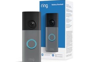 Ring Akku-Videotürklingel (Battery Video Doorbell) (neueste Gen.), Kabellose Türklingel-Kamera, Retinal 2K, 6x-Zoom, Eingebauter Akku, 30 Tage Gratiszeitraum für Ring-Abonnement