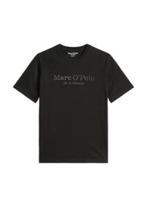 Marc OߴPolo Herren T-Shirt aus Bio-Baumwolle mit Rundhalsausschnitt, Schwarz (Black), XL