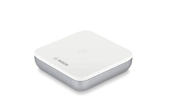 Bosch Smart Home Wassermelder, mit Notrufschnellwahl in der App, rutschfest, schmal und kompakt