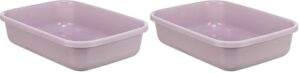 TRIXIE Junior Katzentoilette Kitty 27 x 9 x 37 cm – kompaktes Katzenklo mit niedrigem Rand für Kätzchen & Senioren-Katzen – 4042 (Packung mit 2)