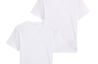 TOM TAILOR Herren T-Shirt mit V-Ausschnitt im Doppelpack, 20000 – White, L