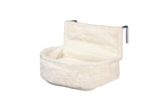 TRIXIE Heizkörper-Kuschelsack für Katzen – Kurzhaarplüsch – Wendekissen – stabiler Metallrahmen – verstellbare Halterung – 43140