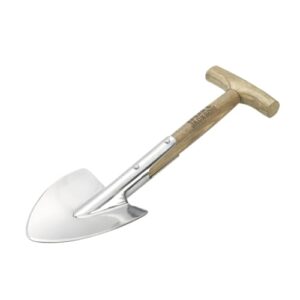 Spear & Jackson 4751RBS Traditional Hochbeet-Spaten aus Edelstahl, spiegelpoliertes Blatt, Eschenholzstiel zum Pflanzen, Teilen und Arbeiten in Hochbeeten