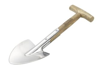 Spear & Jackson 4751RBS Traditional Hochbeet-Spaten aus Edelstahl, spiegelpoliertes Blatt, Eschenholzstiel zum Pflanzen, Teilen und Arbeiten in Hochbeeten