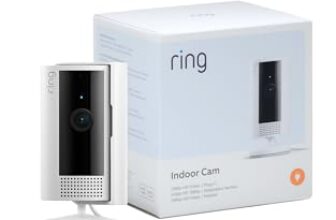 Ring Innenkamera (Indoor Camera 2. Gen.) | Überwachungskamera für den Innenbereich | 1080p-HD-Video, Privatsphäre-Sichtschutz, WLAN, ideal für Haustiere | Mini Sicherheitskamera zur Selbstinstallation