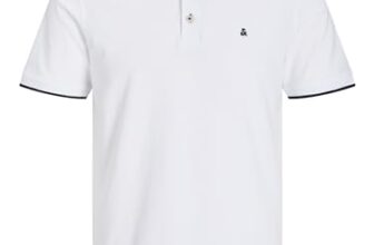 JACK & JONES Herren Jjebasic Noos Poloshirt, Weiß, L EU