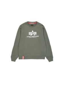ALPHA INDUSTRIES Herren Basic Sweater Für Sweatshirt, Dunkles Olivgrün (178302-142), L EU