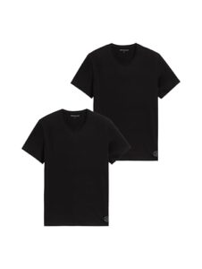 TOM TAILOR Herren Crewneck T-Shirt im Doppelpack, 29999 – Black, M
