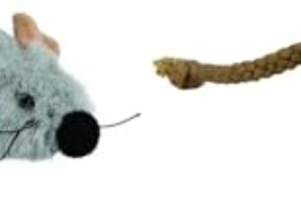 TRIXIE 45735 Katze Spielmaus, Plüsch, 7 cm, für Alle Rassengrößen, 1 Stück (2er Pack)