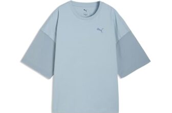 PUMA Damen HER Oversized T-Shirt L, Seafoam Blue