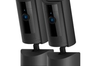 Bewegliche Ring-Innenkamera (Pan-Tilt Indoor Camera) | Plug-in-Überwachungskamera für Haustierbesitzer | 360° schwenkbar, 169° neigbar | 2 Sicherheitskameras
