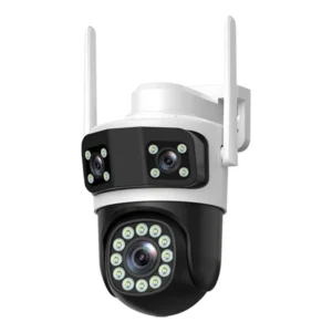 Guudgo 6MP Ultra HD WIFI IP Kamera mit dreifacher Linse,farbige Nachtsicht,wasserdicht,355-Grad-Schwenk-Neigung,Zwei-Weg