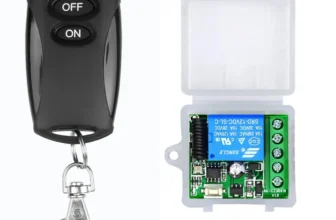 433MHz Wireless Fernbedienung Schalter DC 12V 10A 1CH Relaismodul Empfänger EIN AUS Fernbedienung für Tor LED-Lichter Gl