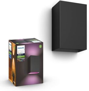 Philips Hue Resonate Außenwandleuchte, Schwarz