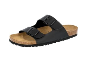 Lico Herren Bioline Man Pantoletten, Schwarz, 44 EU