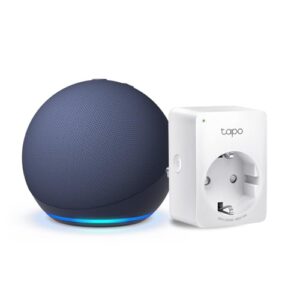 Echo Dot (5. Generation) | Tiefseeblau + TP-Link Tapo P110MA WLAN-Steckdose mit Energieverbrauchskontrolle, Funktionert mit Alexa – Smart Home-Einsteigerpaket