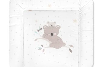 Julius Zöllner Wickelauflage Softy 85×75 cm – Wickelunterlage – wasserdicht und abwischbar – Made in Germany – Oeko-Tex Standard 100 – Koalas