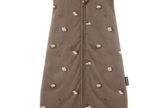 Mosebears Baby Schlafsack Winter 2.5 Tog,100% Baumwolle Baby Winterschlafsack für Babys 0-24 Monate,S(0-6 Monate)