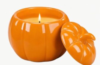 Halloween Deko Tisch Kürbis Teelichthalter, Kerzenhalter Keramik