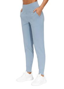 THE GYM PEOPLE Damen High Waist Jogginghose Stretch Leichte Sporthose
