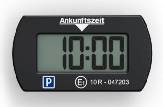Needit Park Mini elektronische Parkscheibe I Kompakt mit 2 Displays