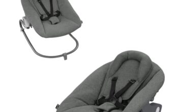 hauck Babywippe & Hochstuhlaufsatz, Alpha Bouncer Premium Dark Grey