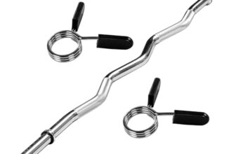 MOVIT SZ-Curlstange 120/130 cm, 30 mm, 7/8 kg, bis 150 kg, Chrom/Schwarz