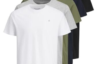 JACK & JONES Male T-Shirt 5er-Pack MWhite 2