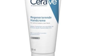 CeraVe Regenerierende Handcreme, Sanfte Creme bei empfindlicher Haut, Ohne Duftstoffe, Bei Neurodermitis oder Allergien, Mit Hyaluronsäure und essenziellen Ceramiden, 50 ml
