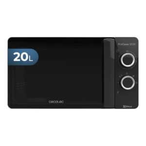 Cecotec Mikrowelle ProClean 3030, 20L, 700W, 3DWave, Schwarz, 30-Min.-Timer