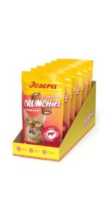 JOSERA Crunchies Beef | 6X 60g | Knusperkissen mit Rindfleisch für Katzen