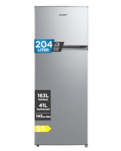 Comfee‘ 204L kühlschrank mit gefrierfach(-24℃), 39dB, 143 cm Höhe, EEK D