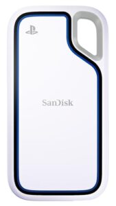 SANDISK Extreme Portable SSD für PS5 1 TB – bis zu 1.000 MB/s Lesen – Weiß