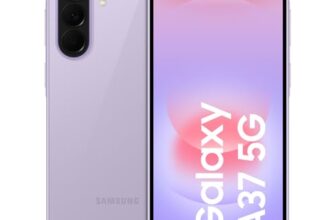 Samsung Galaxy A37 5G, Schlankes AI-Smartphone, Awesome Intelligence, 128 GB Speicherplatz, 50 MP Weitwinkel-Kamera, Bis zu 2 Tage Akkulaufzeit, IP68 e Lavender, 2,5 Jahre Herstellergarantie