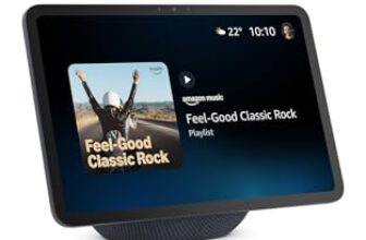 Amazon Echo Show 11 (neueste Generation) – Brillantes 11-Zoll-Display in Full-HD-Auflösung mit größerer Bildschirmfläche und 3D-Audio, Graphit, mit Alexa+ Early Access