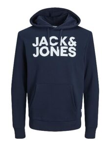 JACK & JONES Herren Jjecorp Logo Sweat Hood Noos Kapuzenpullover, – Navy Blazer, XL