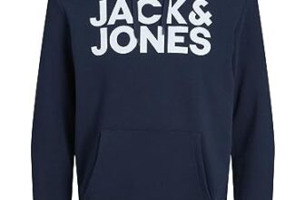 JACK & JONES Herren Jjecorp Logo Sweat Hood Noos Kapuzenpullover, – Navy Blazer, XL