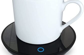 GARMEE Elektrischer Kaffeewärmer kaffetasse warmhaltend – Smart Schreibtisch Tassenwärmer mit 2 Temperatureinstellungen Tassenwärmer Teewärmer Elektrischer Getränkewärmer für Kakao Milch