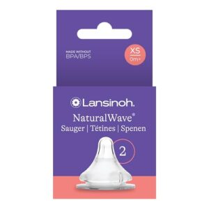 Lansinoh NaturalWave Sauger XS – ab 0 Monaten, 2 Stück
