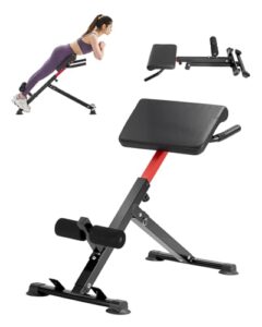 VEVOR römischer Stuhl Hyperextensionsbank Rückenstrecker 113 kg belastbare und faltbare Extensionsmaschine, Trainingsgerät für Rückenmuskeltraining, Fitness-Hantelbank für das Heim-Fitnessstudio