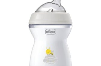 Chicco Natural Feeling Anti-Kolik Babyflasche für 2+ Monate, 250 ml, mit Weichem Silikonsauger und Doppelventil, Natürliches und Instinktives Gefühl beim Saugen, Kunststoffflasche