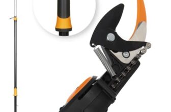 Fiskars Bypass Teleskop-Schneidgiraffe für frische Äste und Zweige