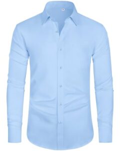 J.VER Herrenhemden Herren Bügelfrei Freizeit Knopfleiste Sommerhemden Shirt